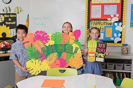 UCreate Neon Poster Board, 5 Assorted Colors, Neon, 11" x 14", 5 Sheets