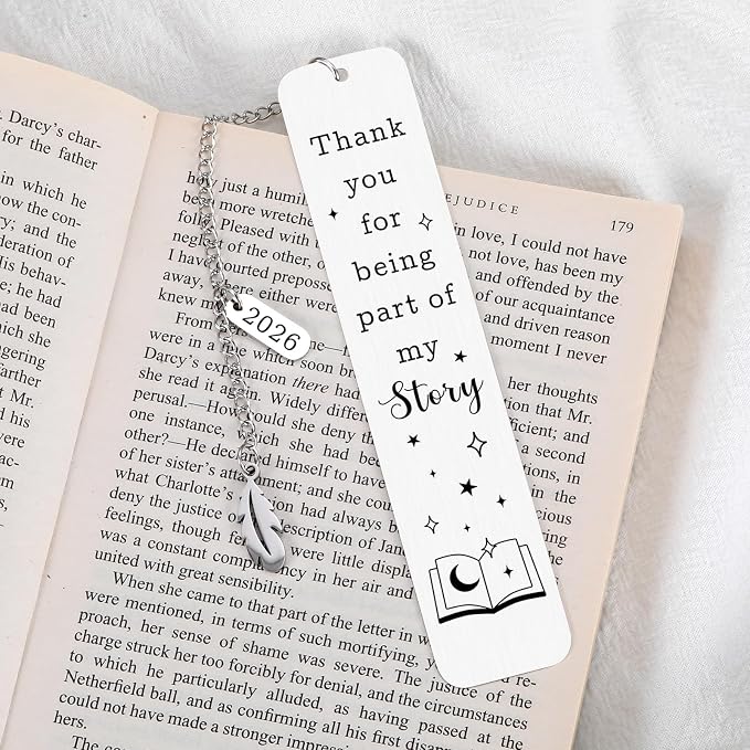 Teacher Appreciation Gifts for Women Men 2026, End of Year Gifts for Teacher, Bookmarks for Teachers, Thank You Gift for Teachers, School Supplies, Retirement Gift Thank You for Being Part My Story