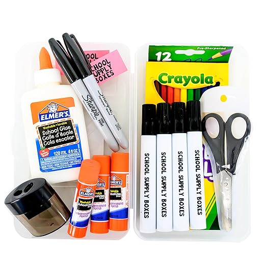 Artistic Essentials Back to School Bundle | Case (4 Boxes) - 99 Pieces per Box | School Supply Boxes - Back to School Essentials | Includes Markers, Coloring Products, Water Colors, Pencils, & More