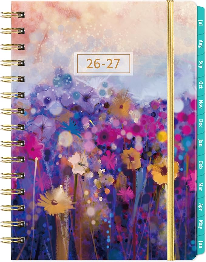 2026-2027 Planner - Planner Daily Weekly and Monthly 2026-2027, July 2026 - June 2027, 6.3’’ × 8.4’’, 12 Monthly Tabs, Inner Pocket, Hardcover, Perfect for Organization
