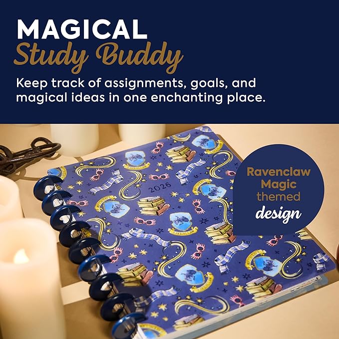 Happy Planner Harry Potter Disc-Bound 12-Month January–December 2026 Planner, Classic Size, Vertical Layout, Ravenclaw Magic