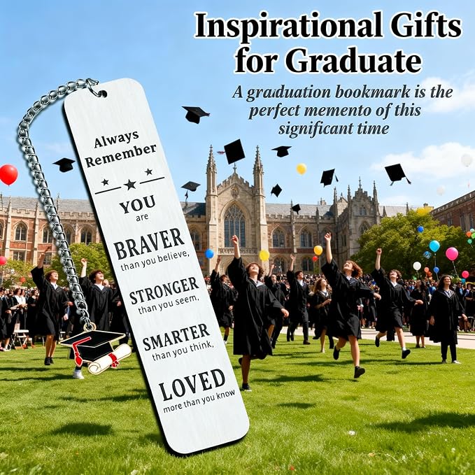 Graduation Gifts for Her Him 2026 Senior Bookmark Bulk College High School Teen Girl Boy Friend Book Lover Nurse Graduate Master Phd Grad Student Son Daughter Inspirational Christmas