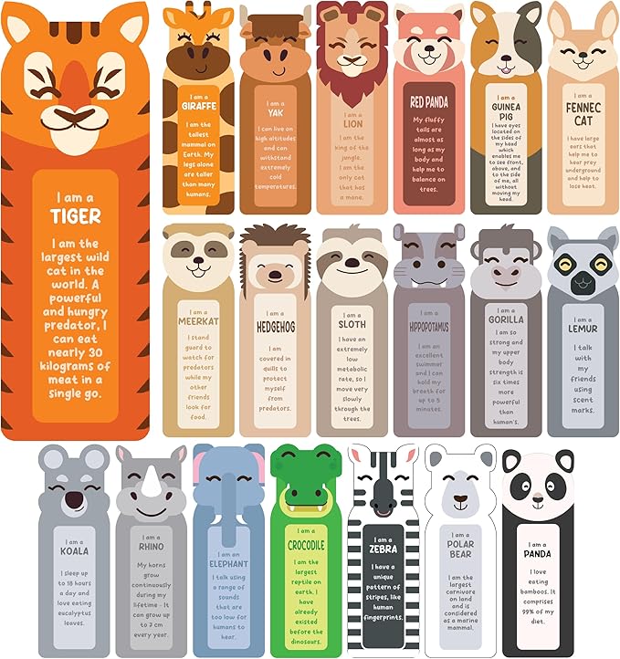 Fun Bookmarks in Bulk for Kids - 40 Pack Kids Book Mark for Reading, Gifts for Students from Teachers, Bookmarks for Boys, Girls, Classrooms Rewards, Reading Incentives