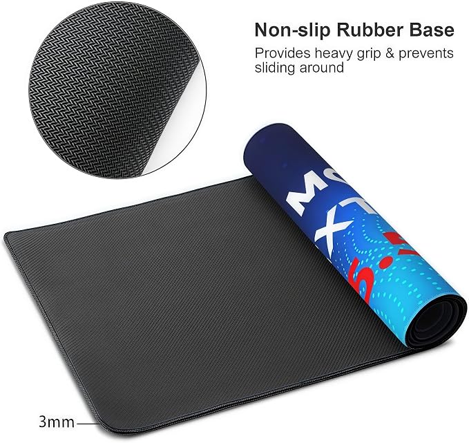 Custom 16" X 35.5" Playmat with Photo Logo Text, Personalized Big Mouse Pad, Mouse Pad Custom for Desk, Gift for Men Dad Boyfriend Husband on Birthday Christmas Anniverary