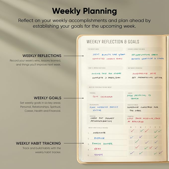 Undated, 2026 Planner, 5.8” x 8.3” - The #1 Productivity Planner to Achieve Your 2026 Goals - Planner 2026-2027 by PRODUCTIVITY STORE (A5, CREAM)