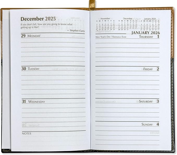 BookFactory 2026 Weekly Pocket Calendar 2026 Weekly Calendar 2026 Planner Agenda Organizer with Notepad (CAL-2026-POCKET(Organizer))