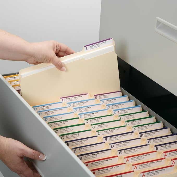 Smead Fastener File Folder, 2 Fasteners, Reinforced 1/3-Cut Tab, 1-1/2" Expansion, Letter Size, Manila, 50 per Box (14595)