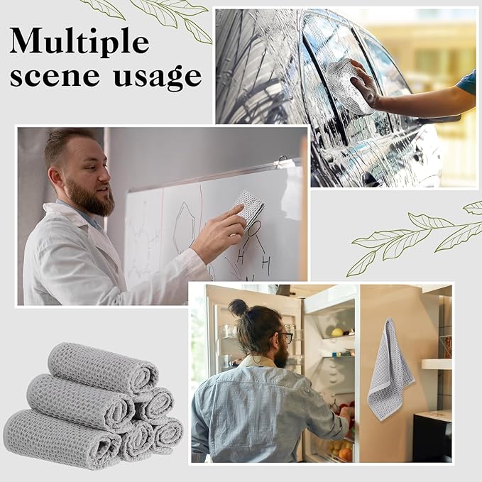 Fanfanwin 8 Pcs 10" x 10" Magnetic Cleaning Cloth Dry Erasers for White Boards Extra Strong Magnetism Microfiber Eraser for Blackboards Classroom Home Reusable Washable(Honeycomb Cloth)