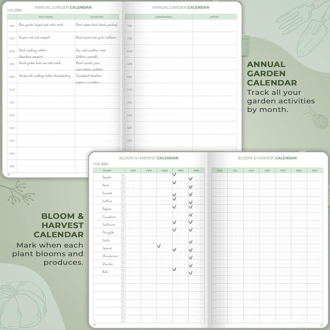 Clever Fox Gardener’s Journal – Guided Gardening Notebook to Plant Vegetables, Flowers & Herbs – 5-Year Garden Log Book for Beginners (Cypress)