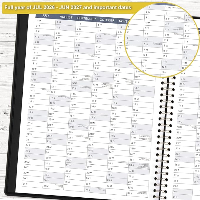 Appointment Book 2026-2027 - Appointment Planner 2026-2027 from July 2026 - June 2027, 2026-27 Weekly Appointment Book with Colorful Tabs, 9" x 11", Daily/Hourly Planner, 15-Minute Increments