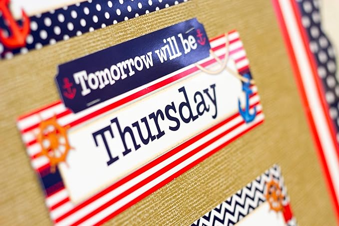 Teacher Created Resources Nautical Calendar Bulletin Board Display Set (Pack of 2)