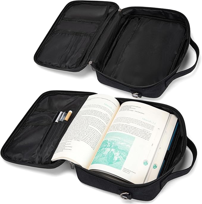 Montana West Bible Covers for Women Men with Leather Bookmark Carrying Book Case Church Bag Outdoor Protective