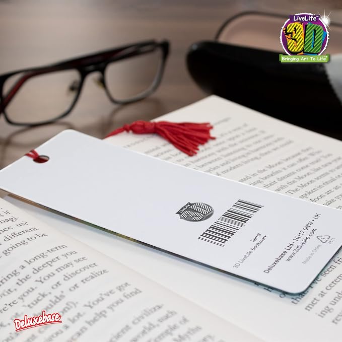 3D LiveLife Bookmark - Mare & Foal from Deluxebase. Cute Lenticular Horse Page Marker. Animal Themed Accessories for Book Lovers. Small Gifts for Men, Women, Writers and Teachers.