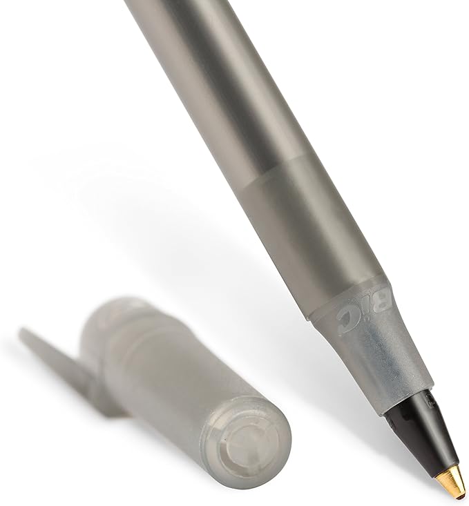 BIC Round Stic Xtra Life Ballpoint Pen, Medium Point (1.0mm), Black, 36-Count