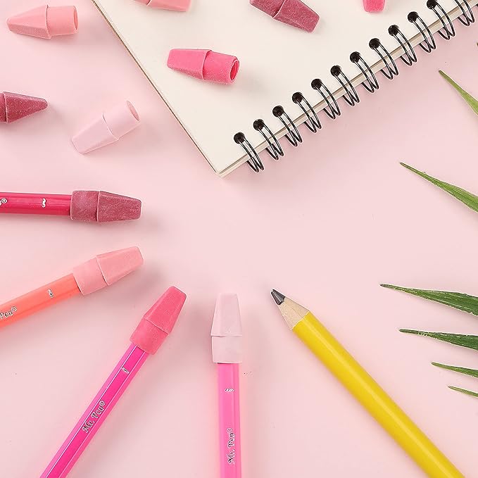 Mr. Pen- Pencil Erasers Toppers, 120 Pack, Pink Shades, Erasers for Pencils, Pencil Top Erasers, Pencil Eraser