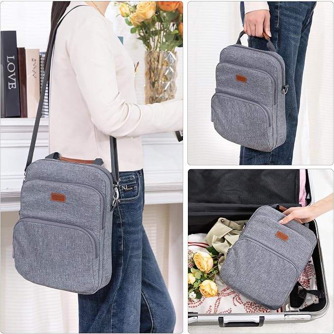 Aplufine Large Book Sleeve with Zipper, Book Pouch(9.5 X 12.5), Book Protector Pouch, Book Sleeve for Book Lovers, Book Cover, Book Carrying Case for Book Accessories, Study Suppliers