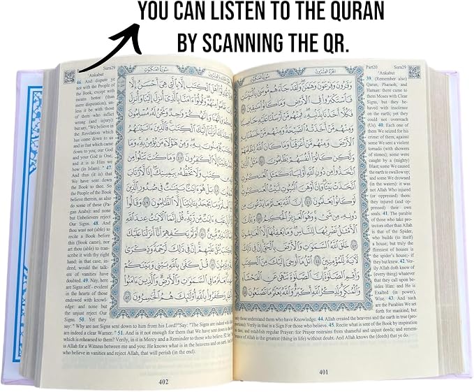 English Translate Thermo Leather Covered Quran |Quran Size:8 * 5.5 * 1.2 İnch/20 * 14 * 3cm | The Holy Quran | Great Ramadan Gifts for Muslim Men,Women (Soft Pink, Quran)