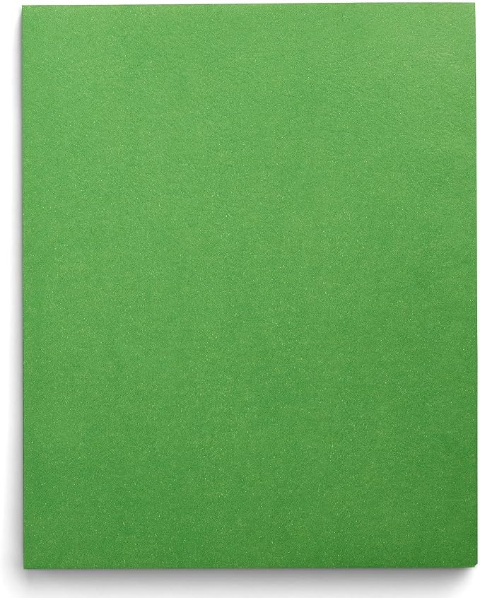 Staples Smooth 2‑Pocket Paper Folders, Letter Size Project Folders for Office, School & Organization, Green, 25‑Pack