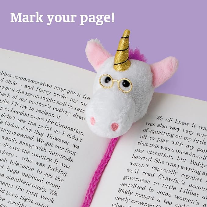 IF Book-Tails Bookmark - Unicorn, White