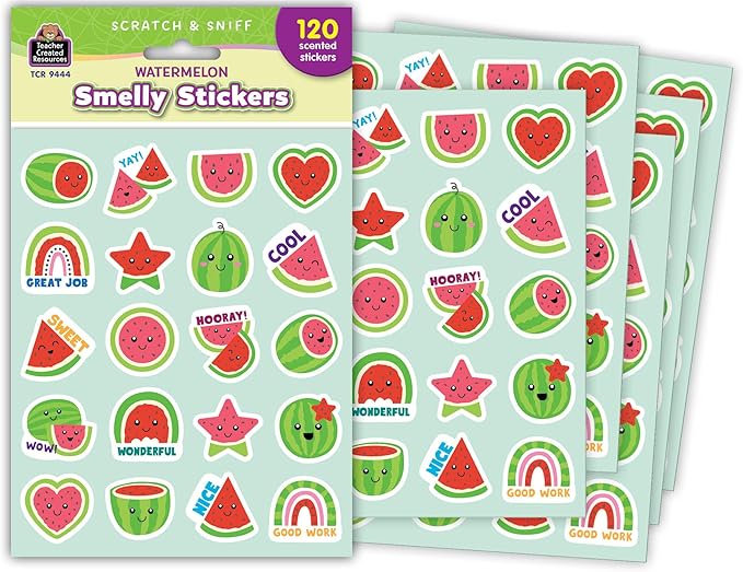 Teacher Created Resources Watermelon Smelly Stickers (TCR9444)