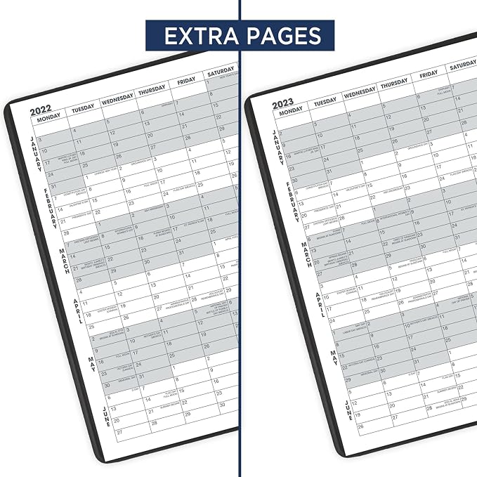 AT-A-Glance 2022 Monthly Planner by AT-A-Glance, 7" x 8-3/4", Medium, Black (7012005)