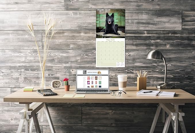 German Shepherd Calendar 2027 – Dog Calendar 2027 Wall Calendar, 16 Month Wall Planner, Large Writing Blocks, Thick No Bleed Paper, Made in USA, Dog Lover Gift