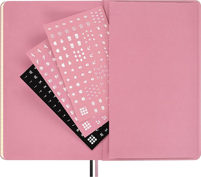 Moleskine x BLACKPINK Limited Edition 18-Month Weekly Planner 2026–2027, Hard Cover, Large (5" x 8.25"), Black & Pink, 208 Pages, Dated July 2026–December 2027