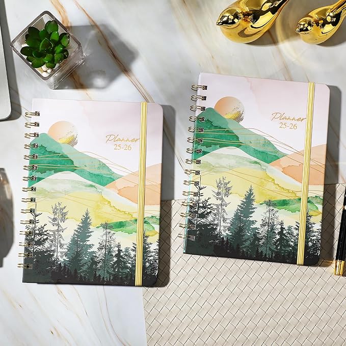 2025-2026 Planner - 6.4" x 8.5", Academic Planner Weekly and Monthly 2025-2026 from JUL. 2025 - JUN. 2026, Academic Calendar with Monthly Tabs, Sturdy Cover, Premium Paper, Strong Twin-wire