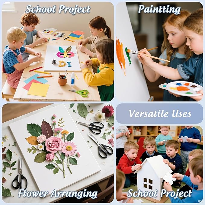 Golden State Art, 10 Pack White Foam Board 16X20 Inch, 3/16'' Thick, Acid Free Foma Core Poster Board for Mounting, Crafts, Art, Presentation