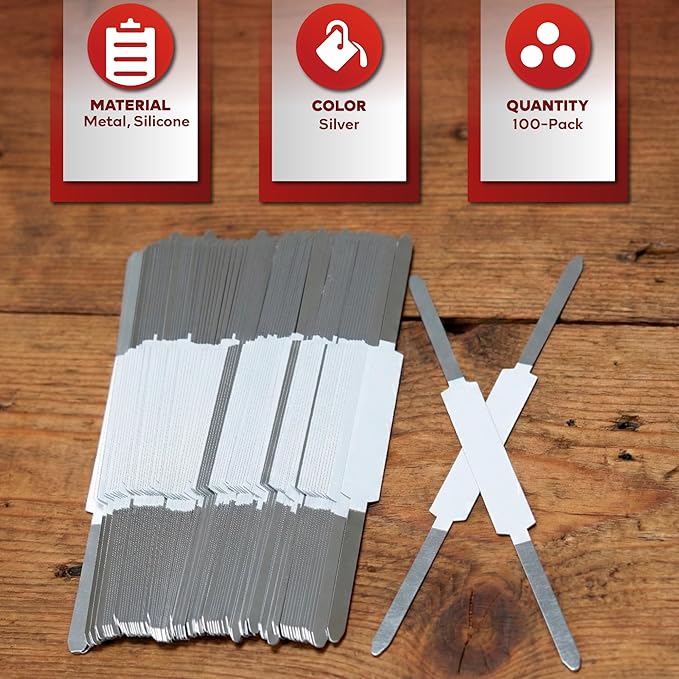 XFasten Self Adhesive Fasteners 2 Inch Capacity (100-Pack) Strong Adhesion Premium File Prong Fasteners 2 Inch for Folders, Paper, Reports, Charts Folder Accessories, File Prong Fastener Base
