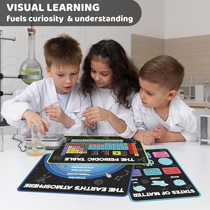 jackinthebox 12 Science Posters for Classroom - 12 x 17 inches Laminated, Middle School Science Posters, Posters for High School, Science Classroom Decor, Science Bulletin Board Sets for Kids.