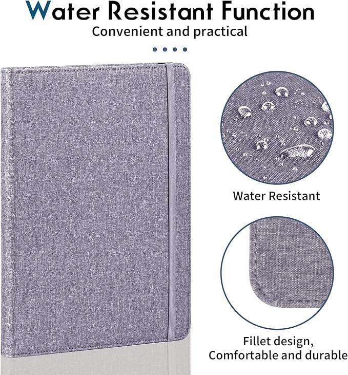 Folio Planner Cover for Rocketbook Smart Notebook– Waterproof Portfolio Organizer Fits A4/Letter Size (8.5x11 Inch), Professional Academic & Office Use (Gray)