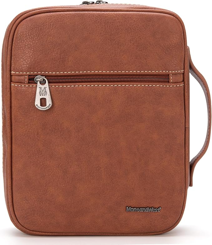 Montana West Western Style Embroidered Bible Covers for Women Men Book Carrying Case Church Bag Outdoor Bible Protective