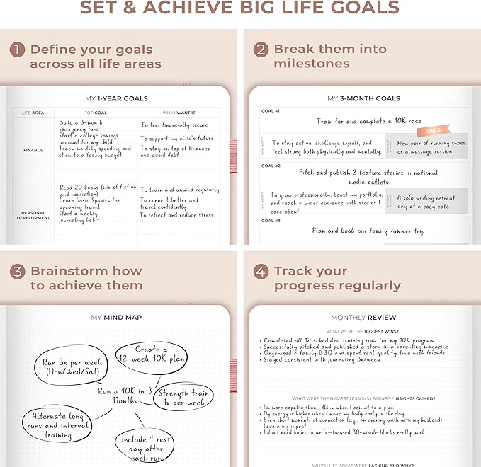Clever Fox Planner PRO Premium Jan 2026-Jan 2027 – Luxurious Weekly, Monthly & Budget Agenda Organizer for Productivity & Reaching Goals, A4 Hardcover + Keepsake Box – Rose Gold