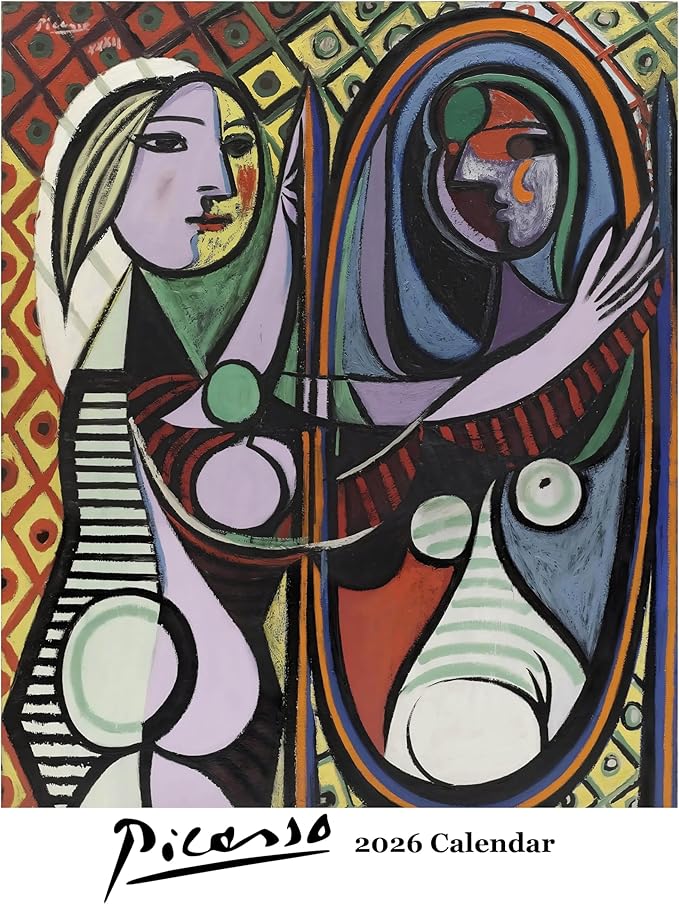 Piccasso- 2026 Wall Calendar 12” x 12”- Master of Cubism Art- Printed on FSC Certified Cardstock Paper- Monthly Organizer for Home and Office