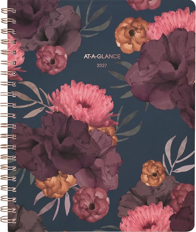 AT-A-GLANCE 2027 Planner, Weekly & Monthly, 13-Month Jan-Jan, 8.5" x 11", Dark Romance (5254-905-27)