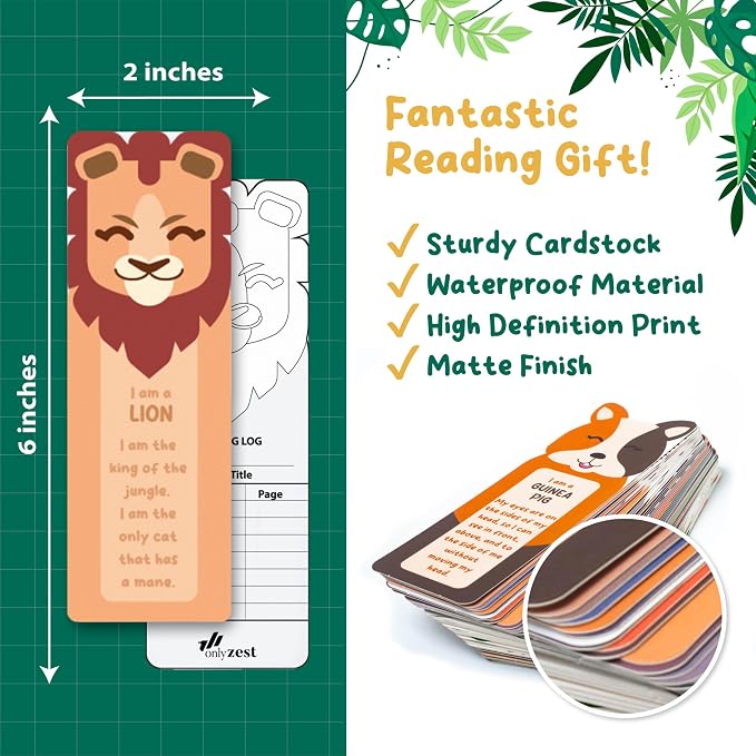 Fun Bookmarks in Bulk for Kids - 40 Pack Kids Book Mark for Reading, Gifts for Students from Teachers, Bookmarks for Boys, Girls, Classrooms Rewards, Reading Incentives