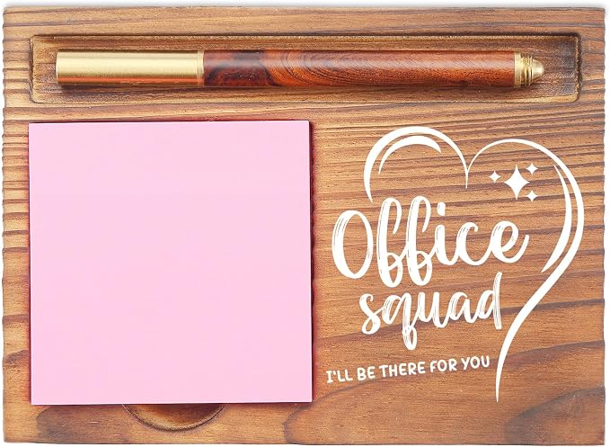 Office Squad Desk Organizer, Inspirational Sticky Note Holder, I'll Be There for You, Gifts for Office Workers, Team Members, and Administrative Staff EDP134