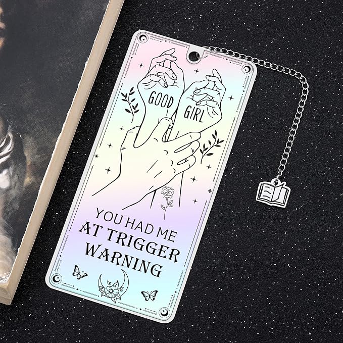 Dark Romance Merch Smutty Bookmarks - Smutty Book Lovers Gifts Funny Smut Bookmark for Girlfriend Book Marks for Reading Women Spicy Dark Romance Bookmarks for Book Lovers Women Birthday Anniversary