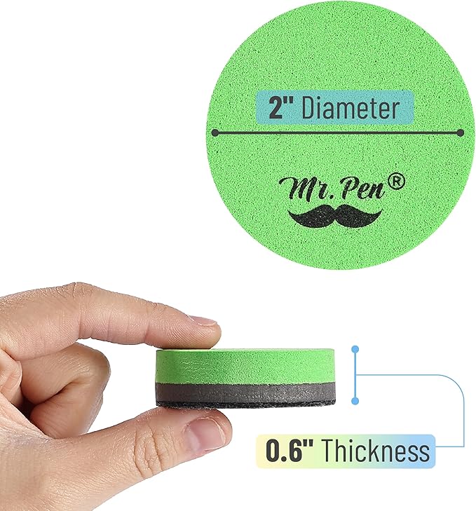 Mr. Pen- Round Magnetic Dry Erase Erasers, 24 Pack, Colorful Small Magnetic Whiteboard Dry Erase Erasers Bulk for Kids, Teachers, Students and Classroom Supplies