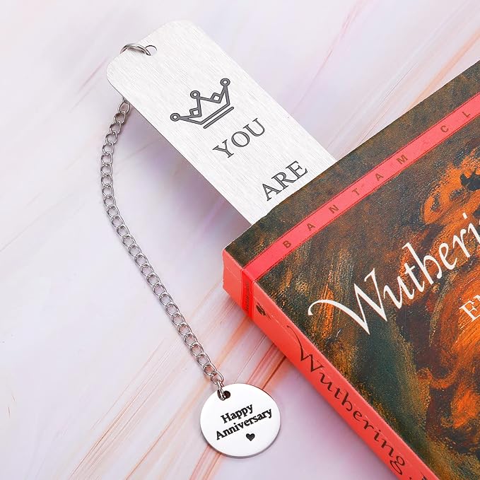 11 Year Anniversary Bookmark Gifts for Her Him Steel 11th Wedding Anniversary Romantic Couple Gift Steel Bookmark Gifts for Her Him Wife Husband Couple Women Men Book Lover Valentines Bookish Gift