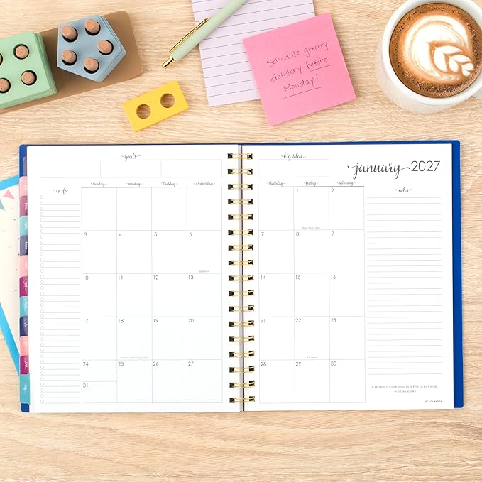 AT-A-GLANCE 2026 Planner, Weekly & Monthly, 7" x 8.75", Medium, Harmony, Denim (1099-805-20-26)