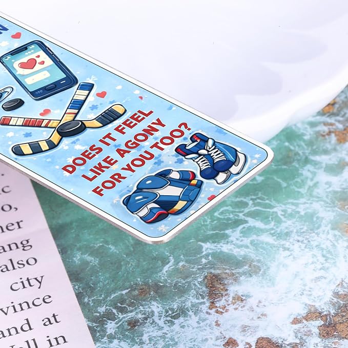 Heated Rivalry Bookmark, Hockey Rivals Trope Bookish Gifts for Women, Book Trope Bookmark, Book Lover Gifts for Women Men Girls Boys Books Merch for Readers Fans Bookworm Nerd Birthday Graduation Gift