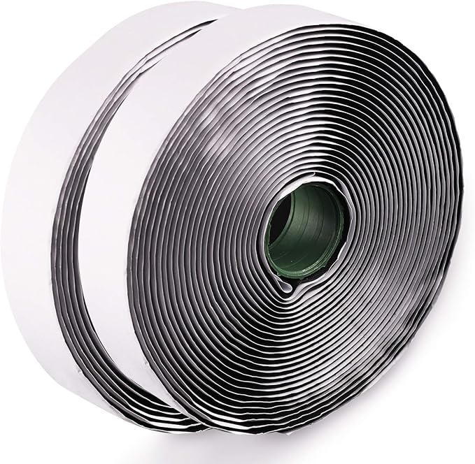 LLPT Hook and Loop Tape Color Black 1 Inch x 23 Feet Each Roll Heavy Duty Adhesive Hook Loop Strip Mounting Tape for Indoor and Outdoor (HTB130)