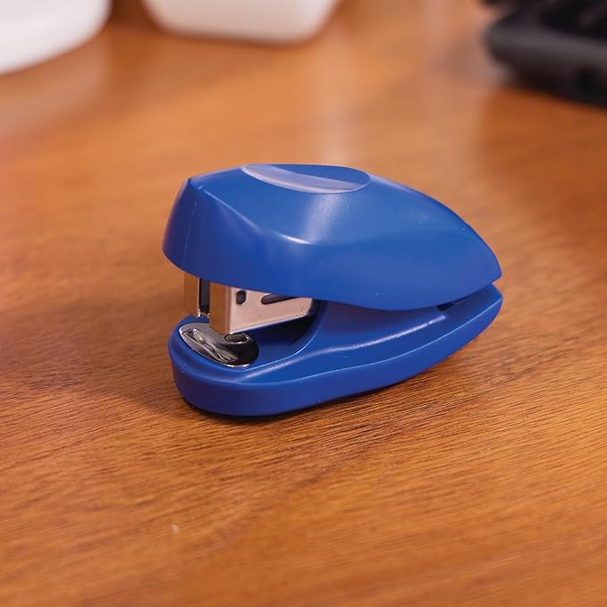 Swingline Mini Stapler, 12 Sheet Capacity, includes Built-In Staple Remover & 1000 Standard Staples, Tot, Blue (79172)