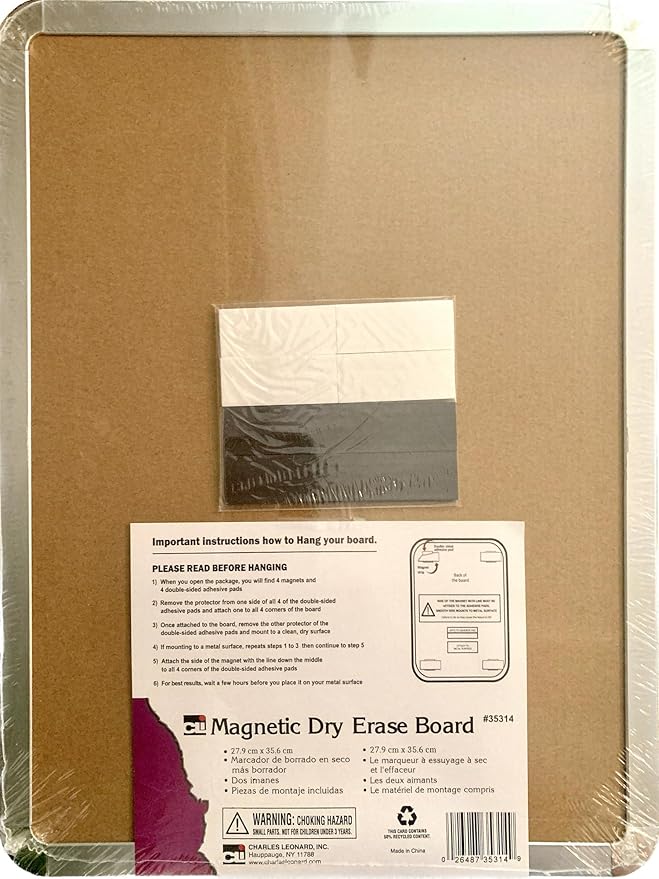 Charles Leonard Stylish Dry Erase Board (35314)