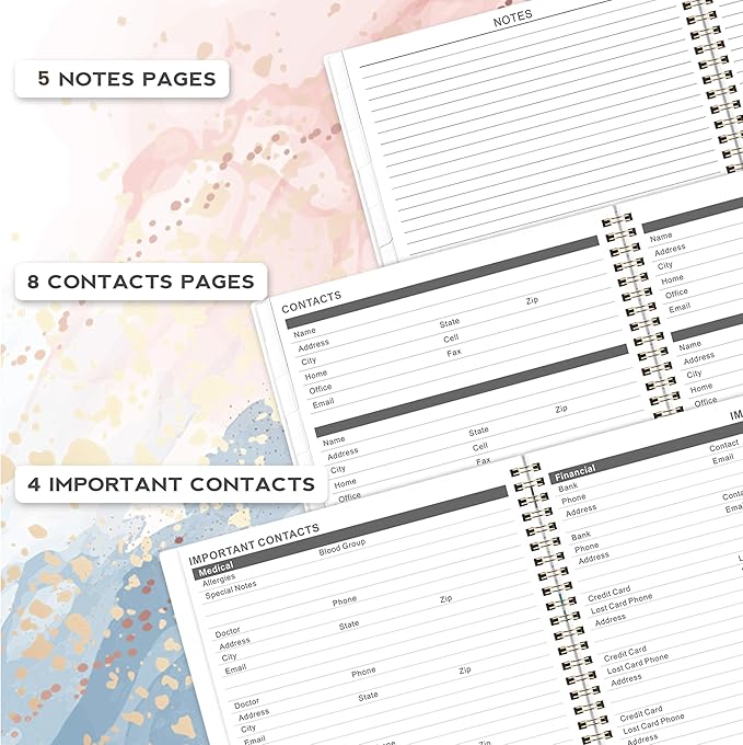 2026-2028 Monthly Planner - 2 Year Monthly Planner from July 2026 to June 2028, Calendar Planners with Tabs, Inner Pocket, 8.5'' x 11''