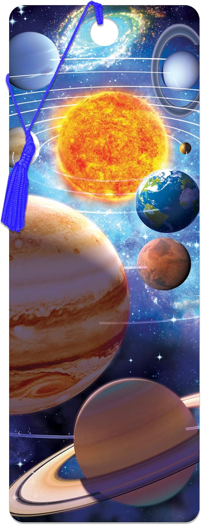 3D LiveLife Bookmark - You are Here from Deluxebase. Cute Lenticular Planet Page Marker. Space Themed Accessories for Book Lovers. Small Gifts for Men, Women, Writers and Teachers.