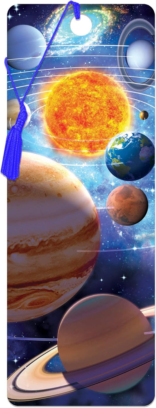 3D LiveLife Bookmark - You are Here from Deluxebase. Cute Lenticular Planet Page Marker. Space Themed Accessories for Book Lovers. Small Gifts for Men, Women, Writers and Teachers.