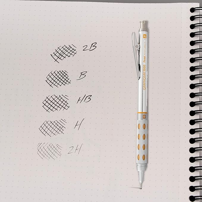 Pentel Super Hi-Polymer Lead Refill, 0.9mm Thick, 2H, 180 Pieces of Lead (50-9-2H)